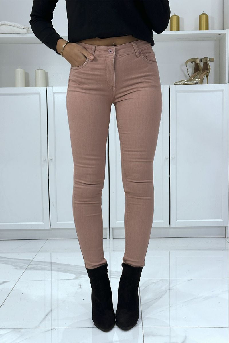 Pantalon femme rose 