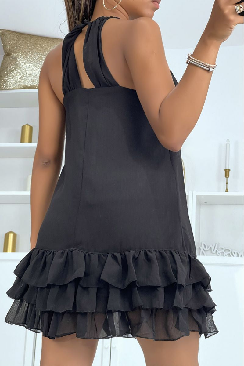 Robe noire sans manche