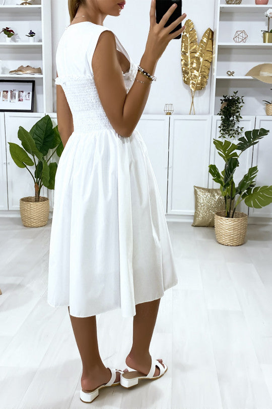 Robe patineuse blanche 